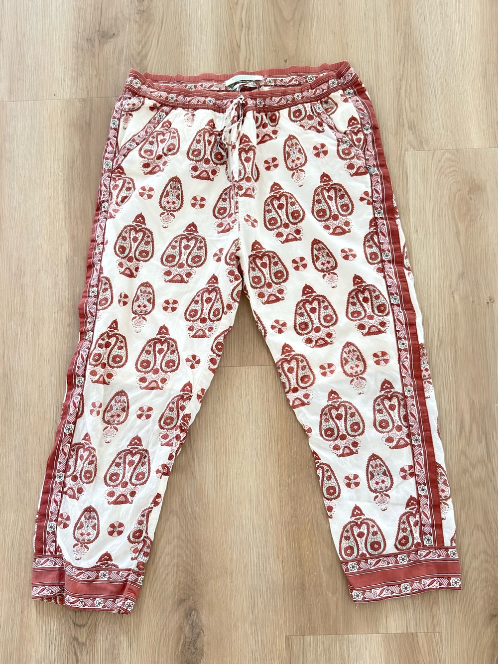 Scotch & Soda Printed Pull-On Bottoms in Rust & Cream